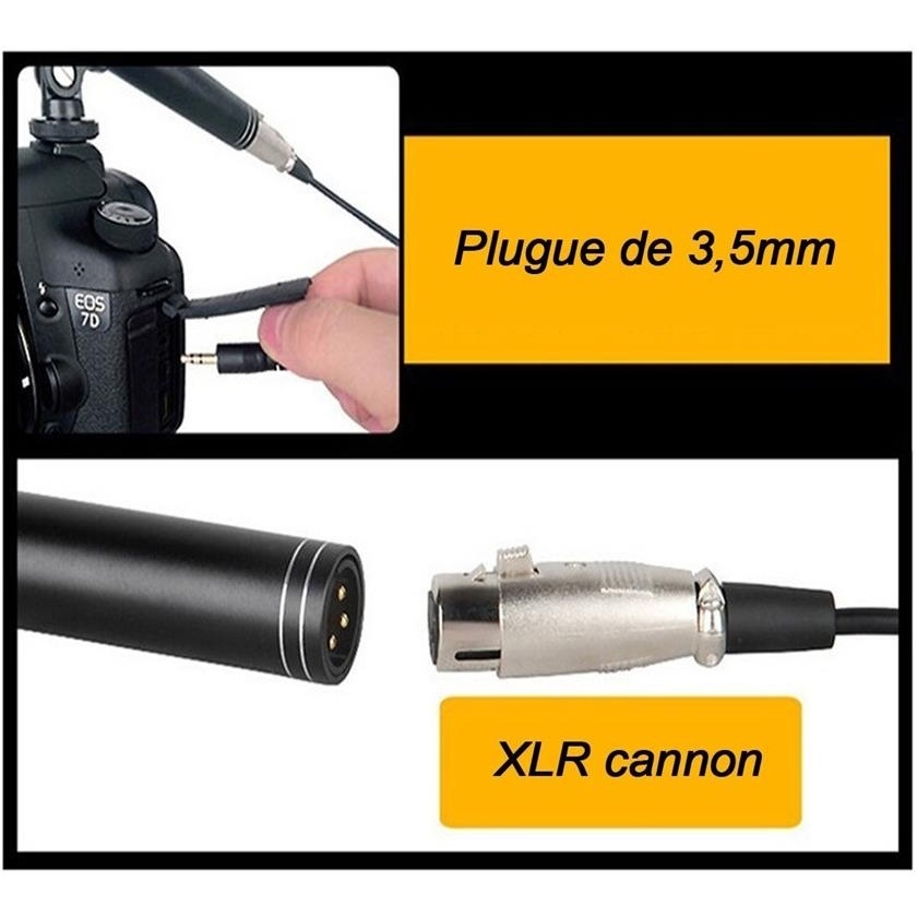 Microfone Le Son Htl-81 Condensador  Cardioide E Unidirecional E Super Direcional Preto - detalhe