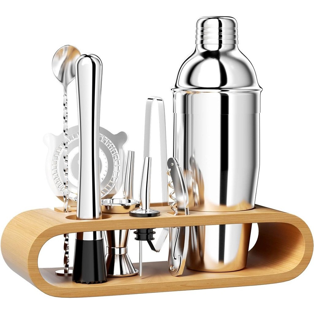 Kit 10 Barman Coqueteleira Boston 750ML Com Palete
