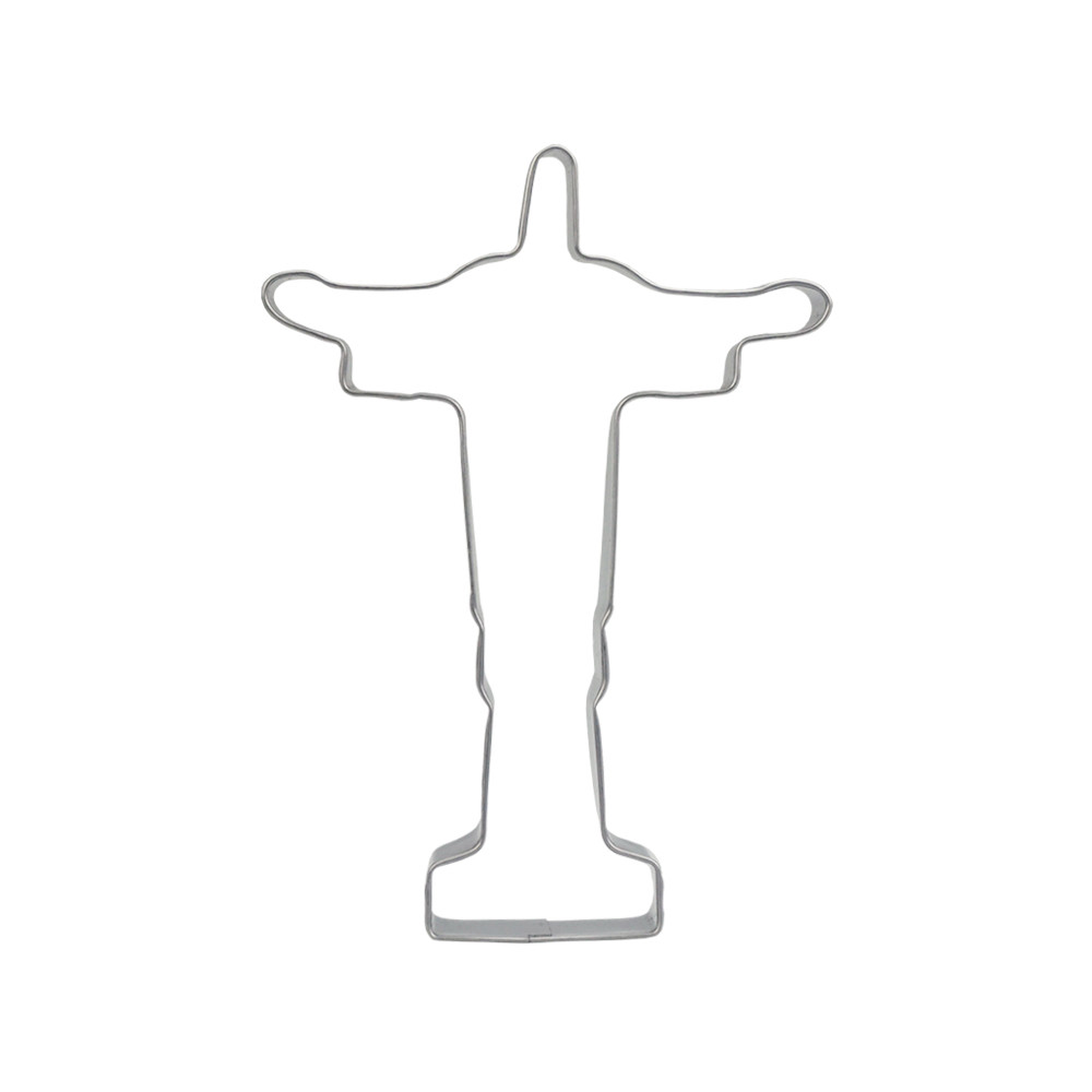 Cortador Cristo Redentor Rio de Janeiro RJ Decoração Biscoito Doce Gourmet Confeitaria