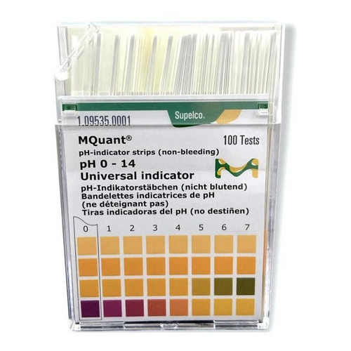 Papel Indicador de ph 0-14 100 tiras - Merck em Oferta na Shopee