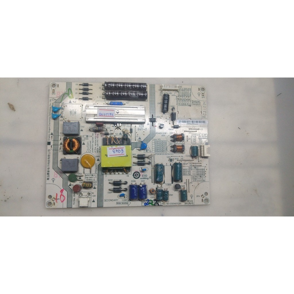 Placa Fonte Tv H Buster 32l07hd Defeito E943