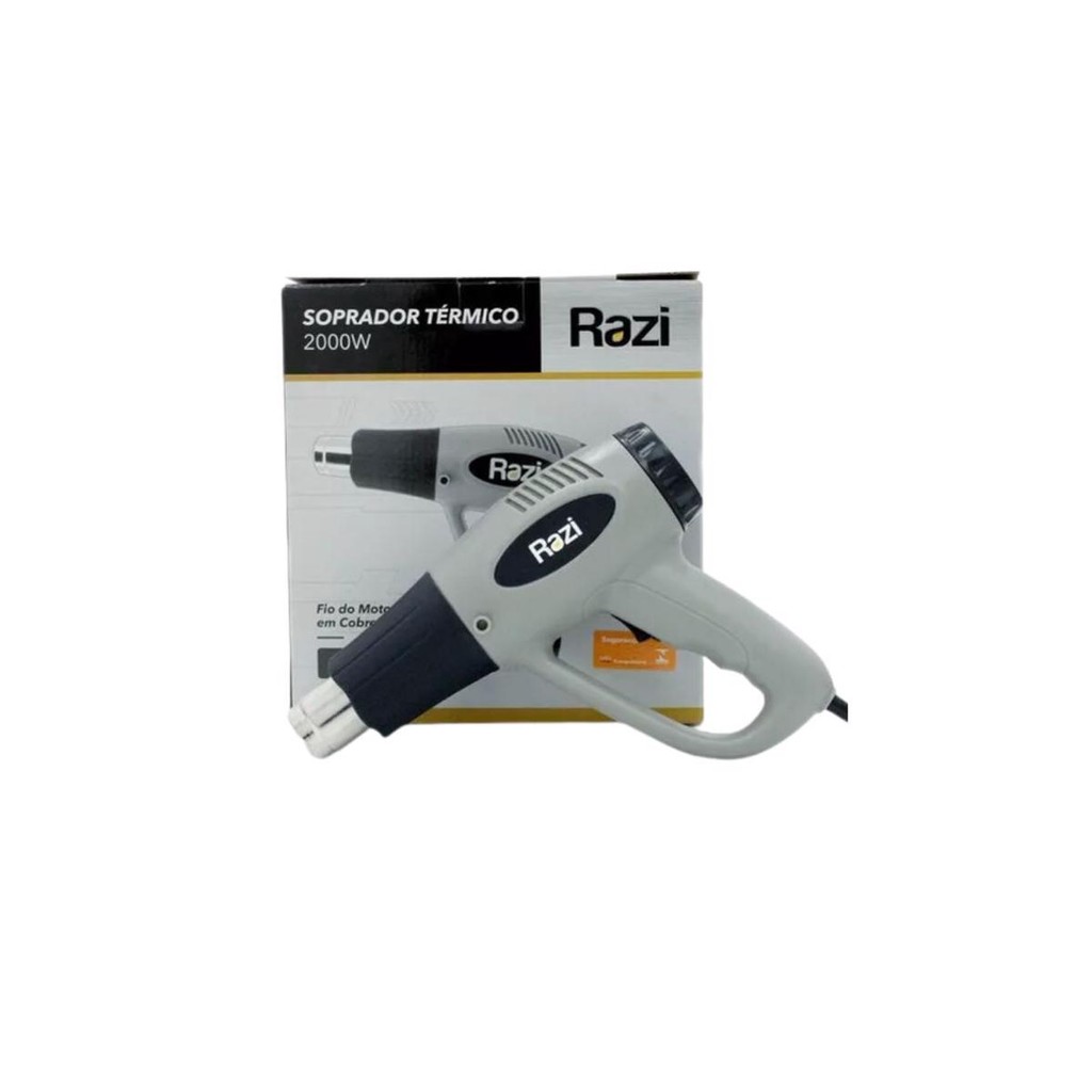 Soprador Térmico Ar Quente 1500/2000w 300 À 550°c - Razi em Oferta na Shopee