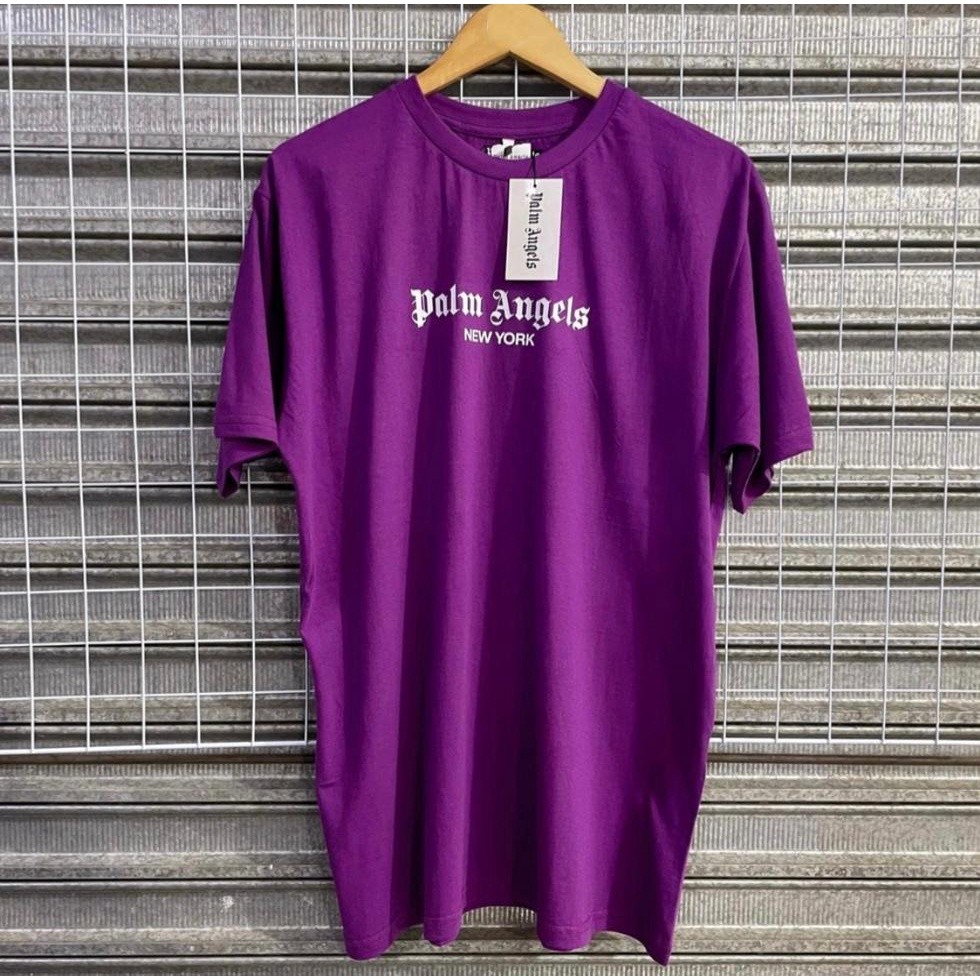 Camiseta Palm angels roxa Masculina e Feminina