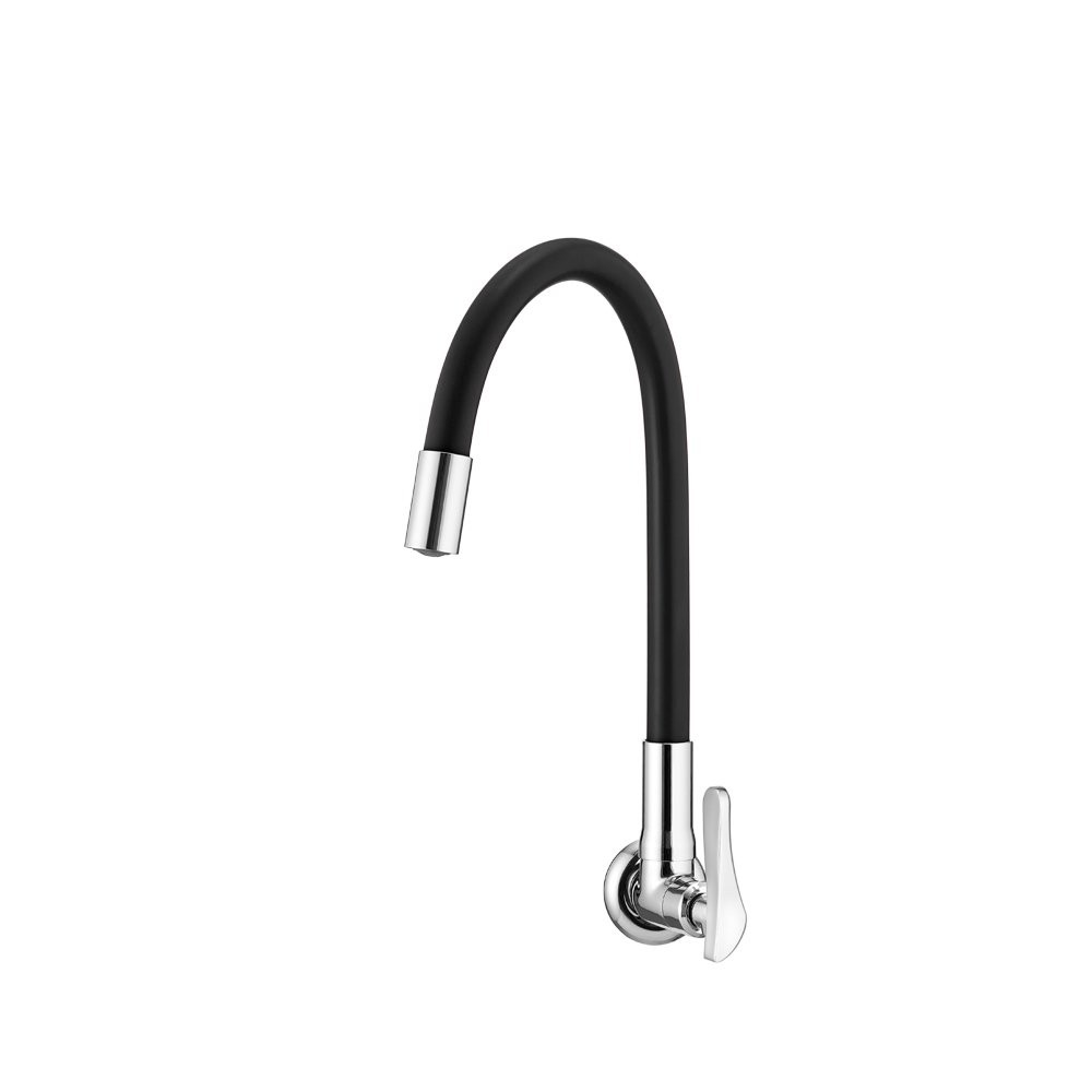 Torneira Para Cozinha Lorenzetti - Bica Flexível de Parede 1178 B27 Preto