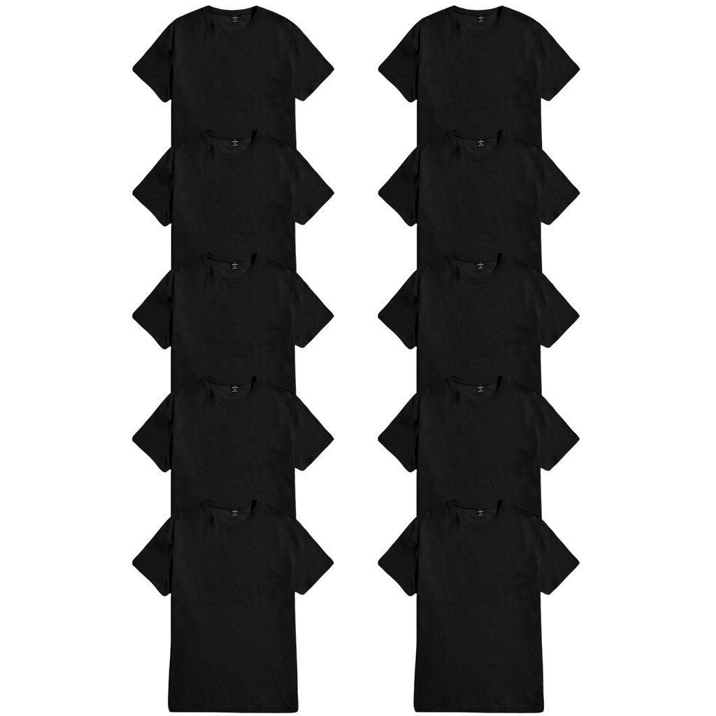 Blusa Kit 10 Blogueirinha Moda Unissex Diversas Basicas Camiseta Oversized Confortavel T Shirt