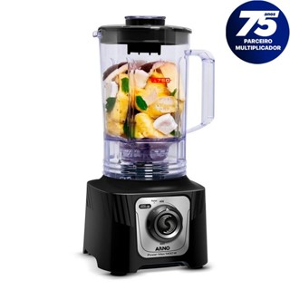 Liquidificador 15 Velocidades Power Max Confort 127V 1400W Preto em Oferta na Shopee