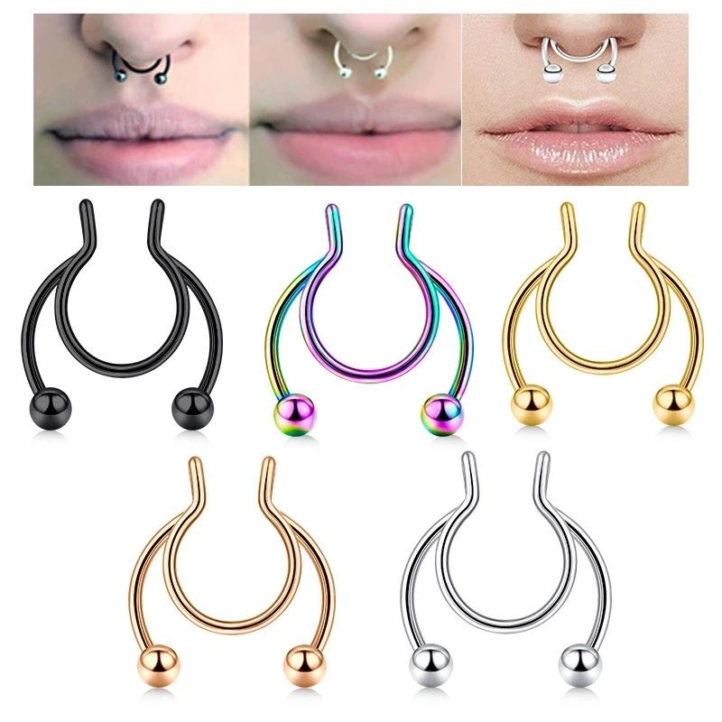 Piercing Fake Nariz Dourado - Comprar com Melhor Preço em Anéis