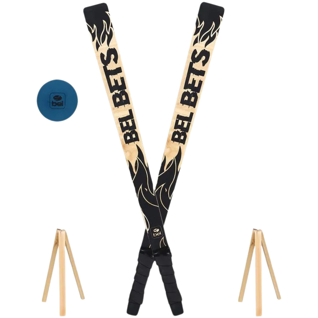 Kit 2 Tacos de Bets Com Bolinha Borracha Belfix Preto Praia em Oferta na Shopee