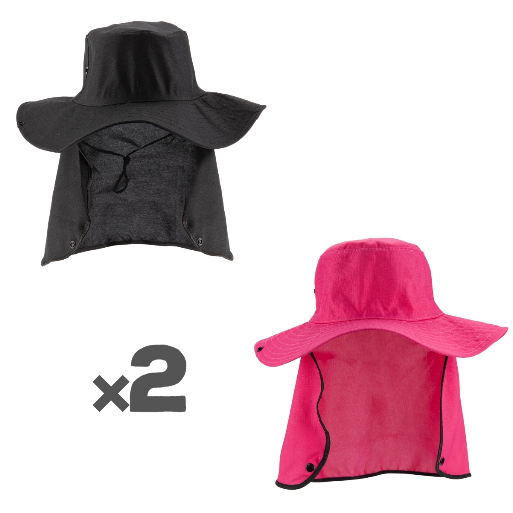 Kit Com 2 Chapéu Pescar Camuflado Com Proteção Ao Sol Barato