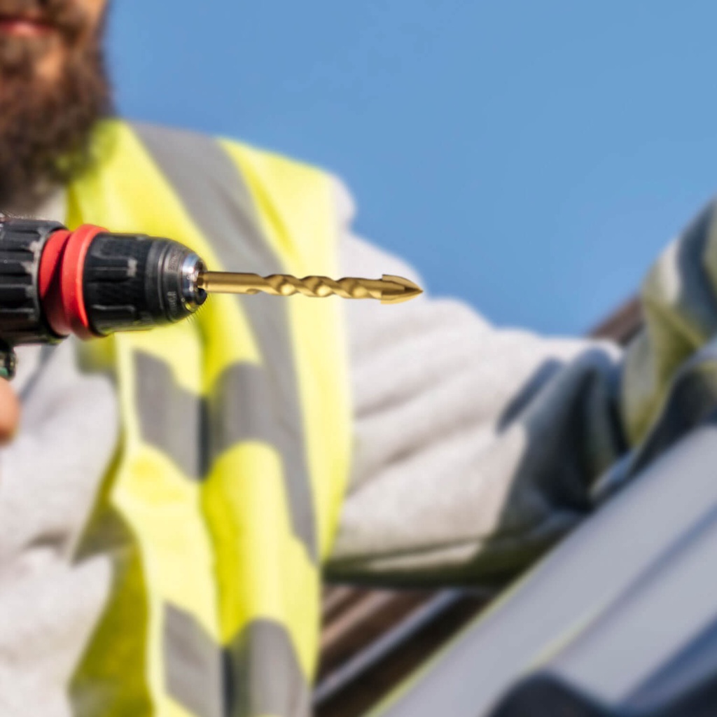 10x Broca De Torção Triangular 10mm - Estojo Profissional