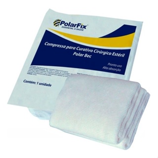 Compressa de Gaze Estéril Algodonada 15x60 Polarfix 30 Unidades em Oferta na Shopee