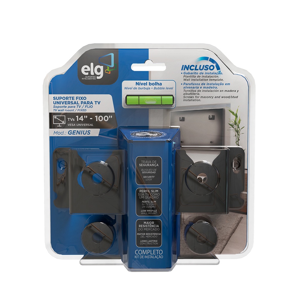 Suporte Para TV Universal 14 A 100  Polegadas Com Nível Bolha Lg Samsung Philco Tcl Philips AOC ELG em Oferta na Shopee