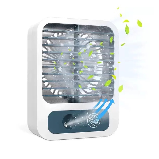 Mini Ventilador Portátil Com Pulverizador Água Desktop Umidificador Spray