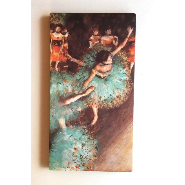 Quadro Decorativo Edgar Degas Bailarinas em Verde Arte Moderna Impressionismo Tela Acetinada