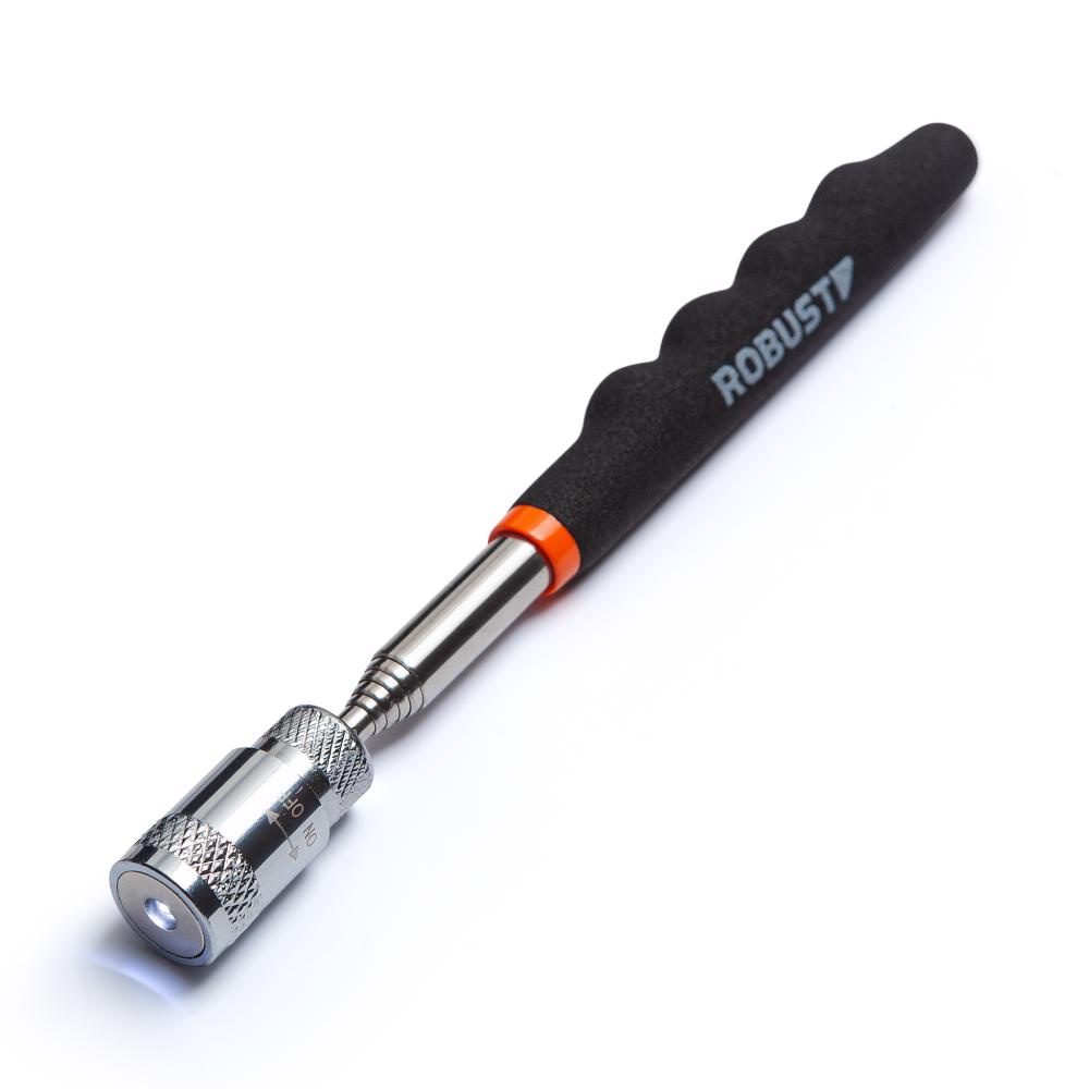 Caneta Magnética Telescópica até 800 mm com LED ROBUST - Home & Living