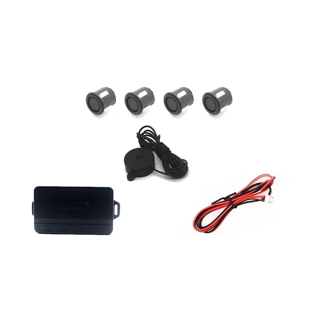 Sensor Estacionamento Ré 4 Sensores Universal Display Preto Brilhante Code em Oferta na Shopee