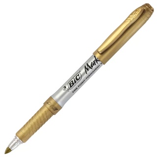 Pincel marcador permanente Marking Dourado Metálico 971150 Bic em Oferta na Shopee