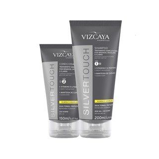 Kit Shampoo e Condicionador Matizador - Silver Touch - Shampoo 200ml + Condicionador 150ml- Vizcaya