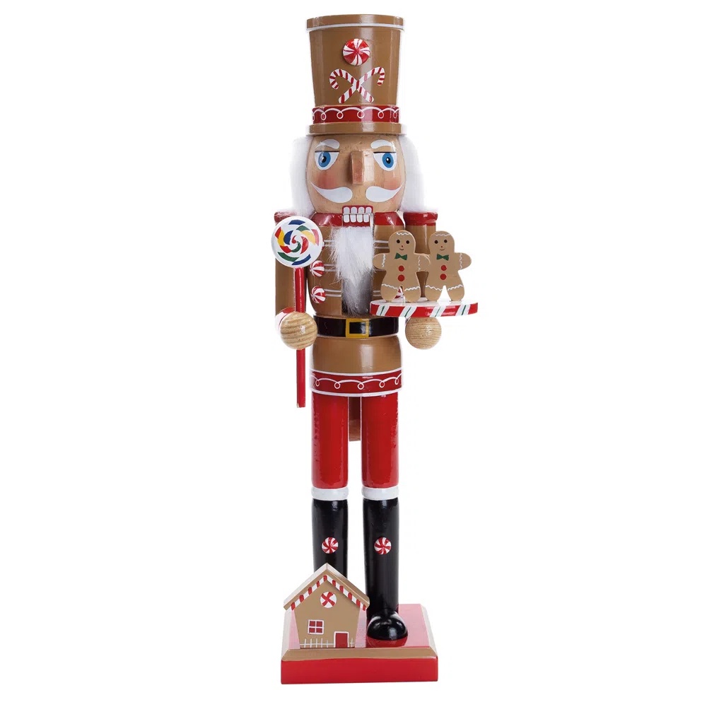 Boneco Soldado de Chumbo Quebra Nozes Enfeite Natal 38cm