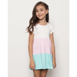 Vestido Infantil Manga Curta Três Marias Off White