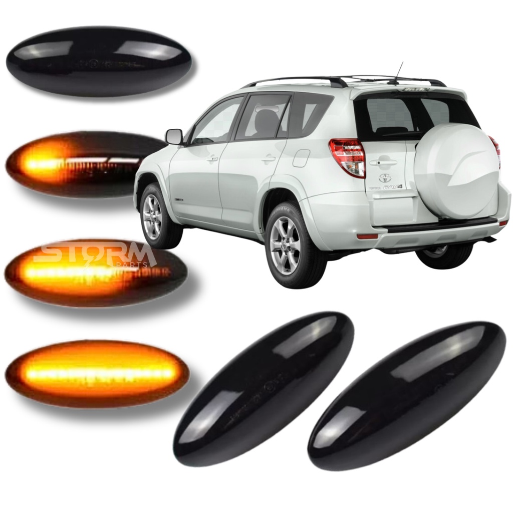 Par Pisca Seta Sequencial Toyota Rav4 ano 2007 2008 sinal repetidor sinaleira Suv nova lâmpada led