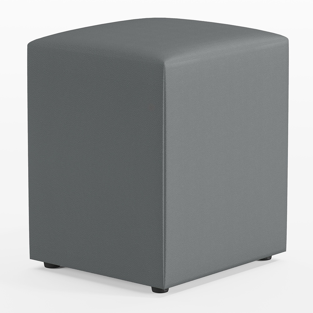 Puff Quadrado Decorativo L02 Sala de Estar Corano Cinza - Lyam Decor em Oferta na Shopee
