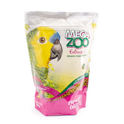 Ração Megazoo Extrusada para Papagaios Mini 600g