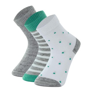 Kit 3 Pares Meias Cano Médio Bebê Mash Infantil