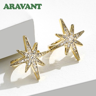 Aravant 925 Prata Ouro 18K Brincos Geométricos Hoop Para Mulheres Jóias De Natal De Moda Feminina em Oferta na Shopee