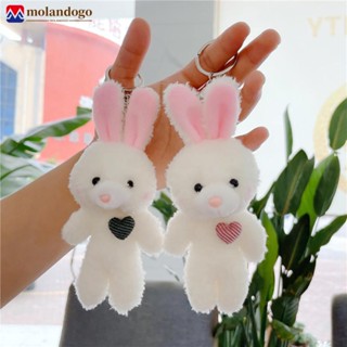 ML 1Pc Simulação Rabbit Pendant Girl Schoolbag Porta-Chaves De Pelúcia Máquina De Garras De Brinquedos Ornamentos Anime Boneca Para Crianças J2L8