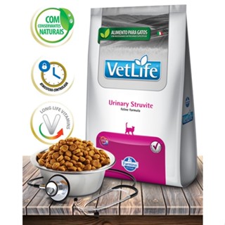 Ração Seca Vet Life Natural Urinary Struvite para Gatos Adultos com Distúrbios Urinários - 2Kg