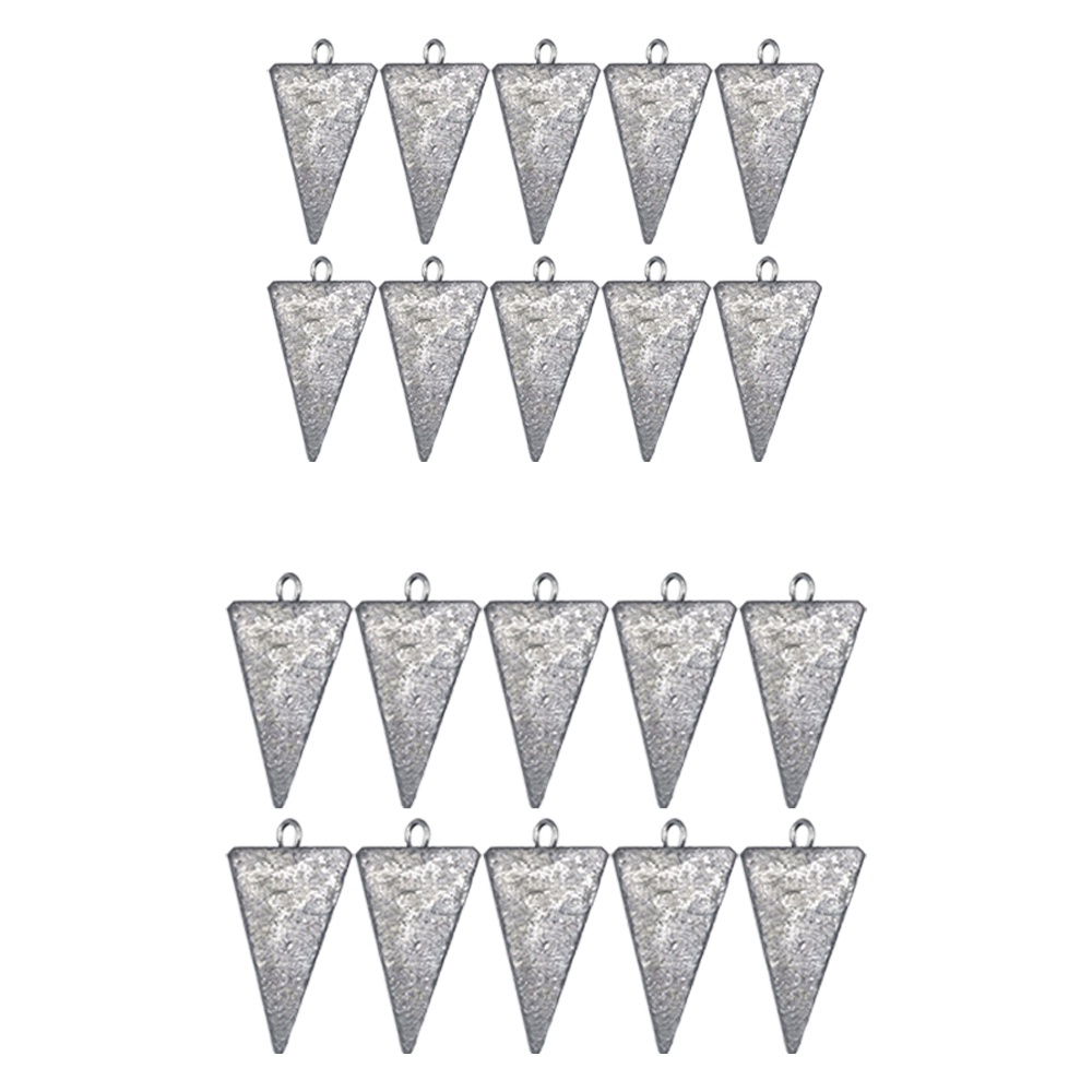 Kit Chumbada Pirâmide 20pçs Para Pesca Praia em Oferta na Shopee