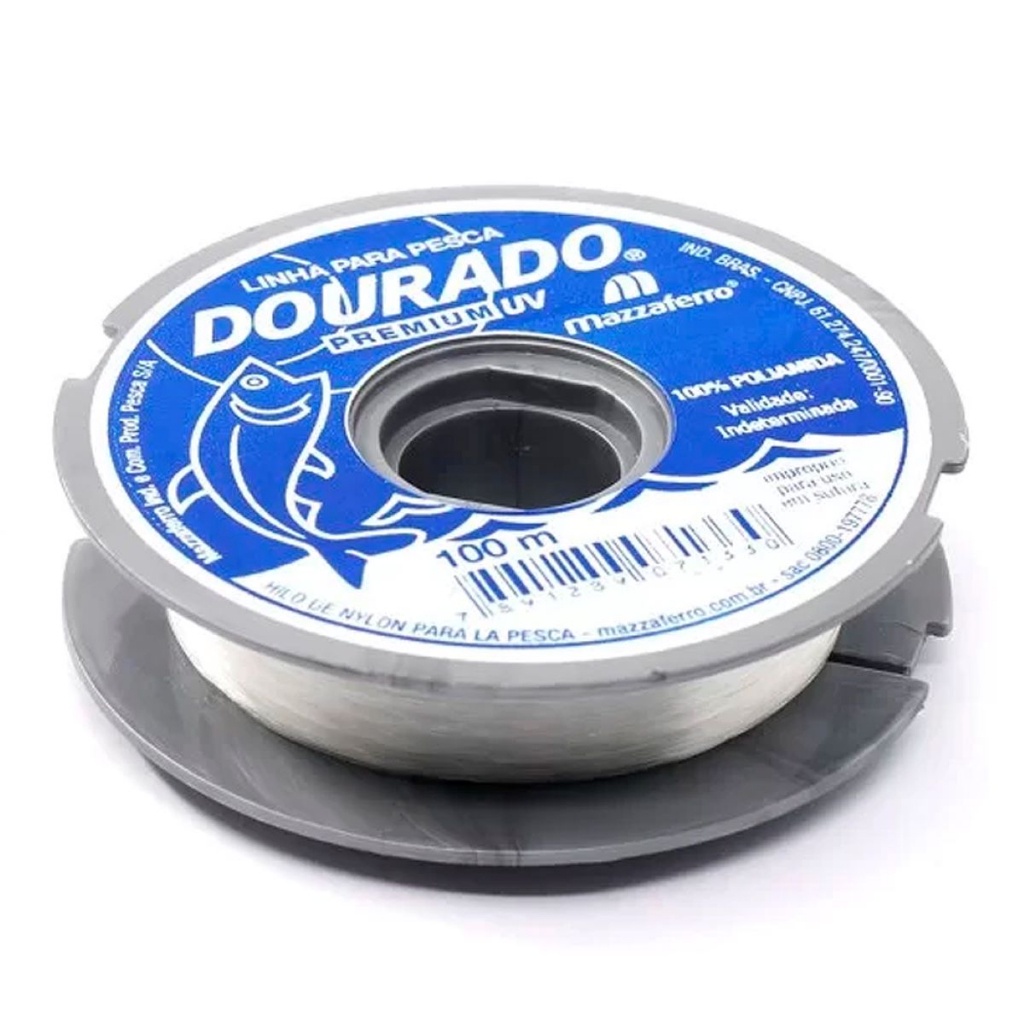 Linha Monofilamento Dourado Premium Mazzaferro - Várias Medidas em Oferta na Shopee