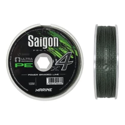 Linha Para Pesca X4 Saigon Verde Marine Multifilamento Sports Várias Espessuras 100 Metros 4x Fios