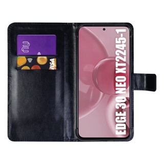 Capinha Capa Carteira De Luxo Para Moto Edge 30 Neo 6.3 Xt2245