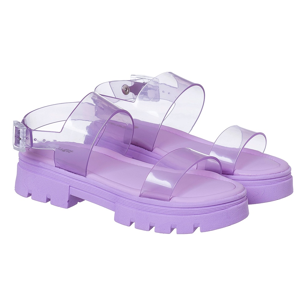 Sandália Tratorada Tira Transparente Leve Feminina Infantil Menina Camin Promoção em Oferta na Shopee