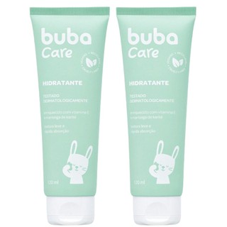 Kit 2 Hidratante Suave Loção Corporal Bebê De 120ml Buba Care