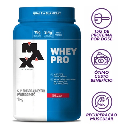 WHEY PRO MAX TITANIUM 1 KG