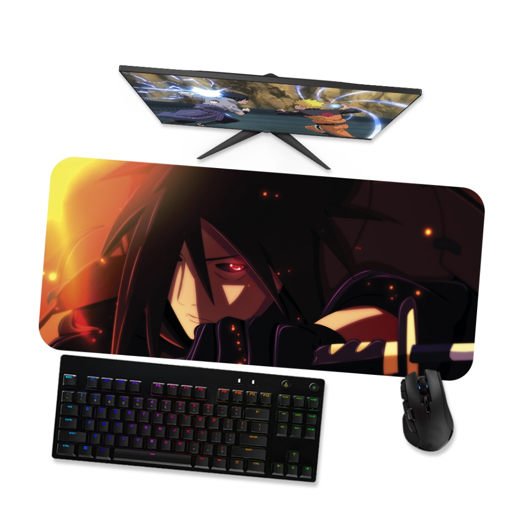 Mouse pad Gamer - Naruto - Madara Uchiha 2 - Mousepad Grande 90x40 80x40 60x40 70x30