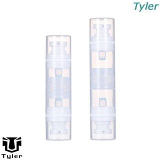 TYLER Frasco De Cabeça Dupla Loção Vazia Transparente Para Exterior Frascos Sem Ar Refiláveis Cosméticos Base Líquida Creme Higiênico Spray