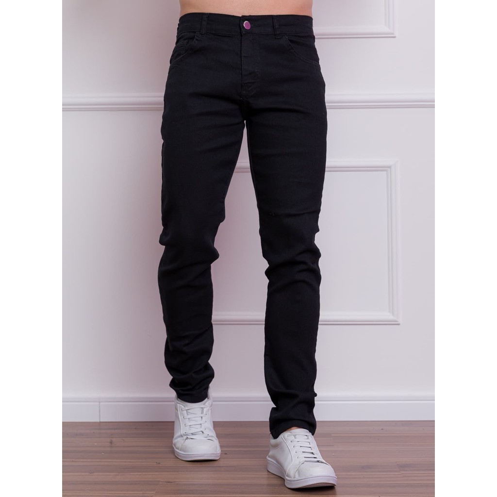 TOP Calça Jeans Preta Skinny Direto Da Fabrica-Envio Imediato