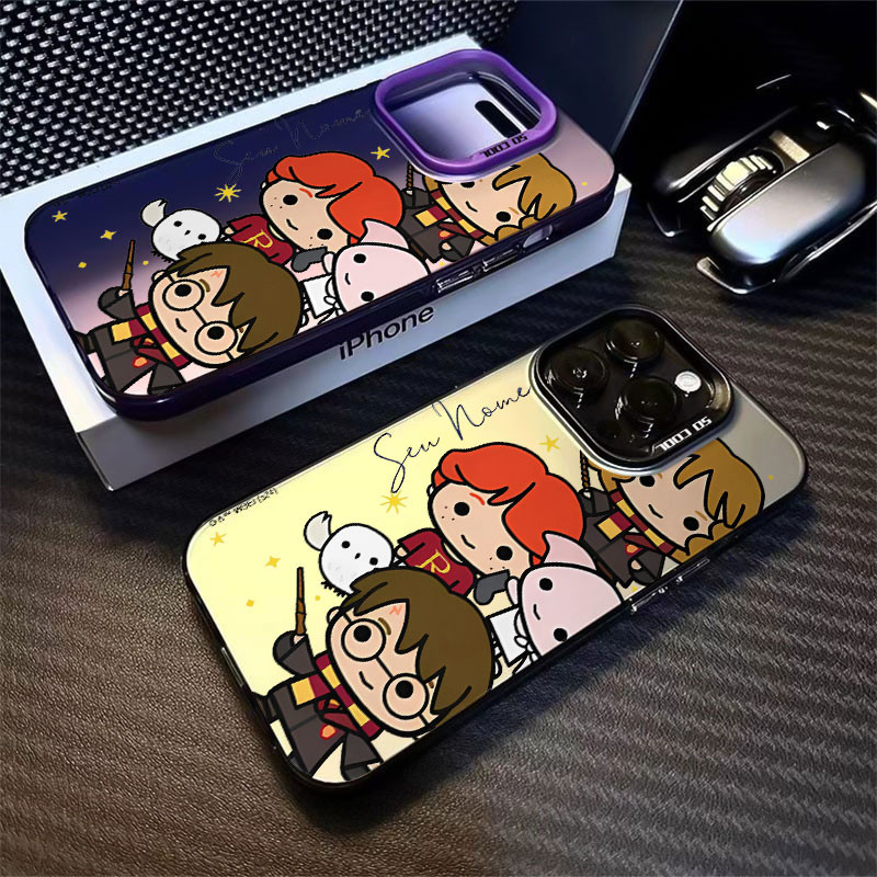 Capinha para Com nome personalizado De Harry Potter para iPhone 11 12 13 15 14 16 Pro Max Xr Xs Max 7+ 8 Plus Case