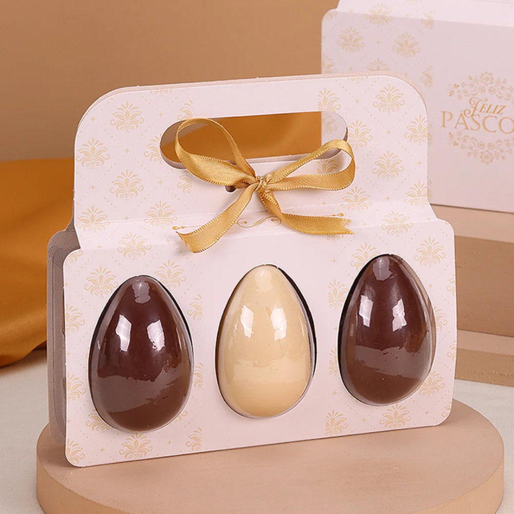10 CINTA COM BLISTER 3 MINI OVOS PÁSCOA DOÇURA 4885 (PASCOA JANGO OUTLET) em Oferta na Shopee