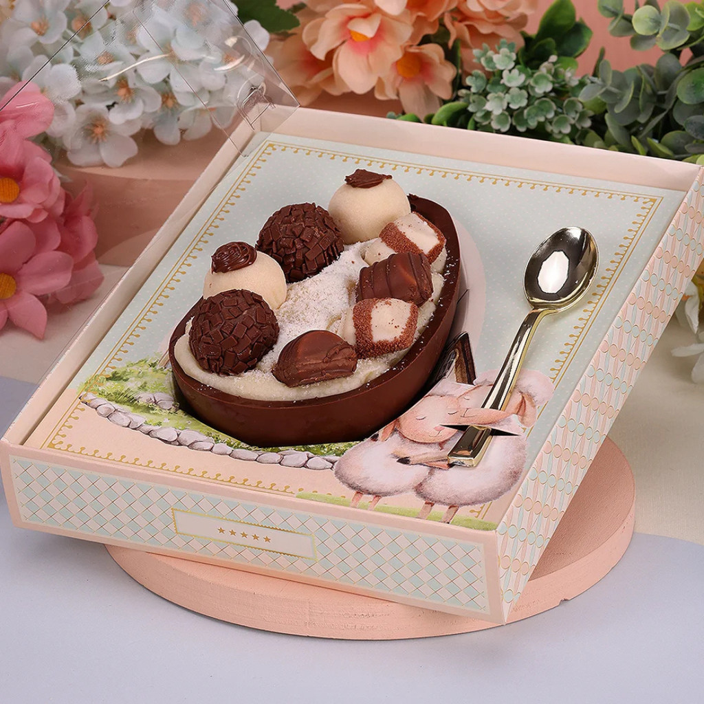 10 CAIXAS P/ OVO DE COLHER AJUSTÁVEL 250-350-500GR PASTOREIO 4552 ( PASCOA JANGO OUTLET ) em Oferta na Shopee