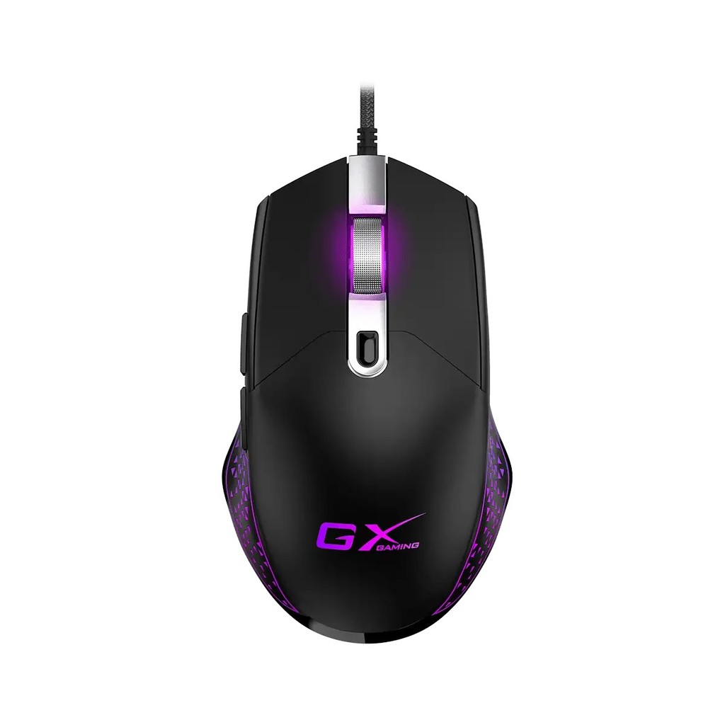 Mouse Gamer USB com fio e Iluminação LED 3D RGB 7200Dpi 6 Botões Genius - Scorpion M105
