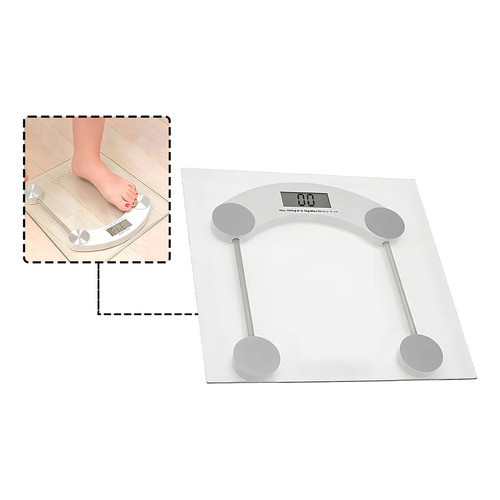 Balança Digital De Vidro até 180Kg Portátil Corporal