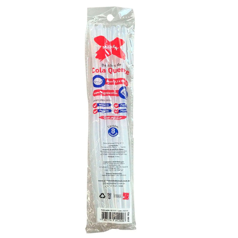 Cola quente para pistola fina 8 unidades Gatte - Stationery