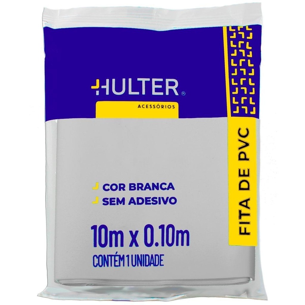 Fita PVC sem Adesivo Hulter HT110BA Branca em Oferta na Shopee