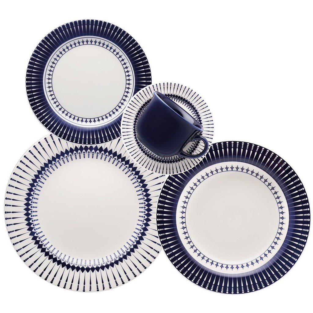 Aparelho de Jantar e Chá 30 Pçs Biona Donna Colb em Oferta na Shopee