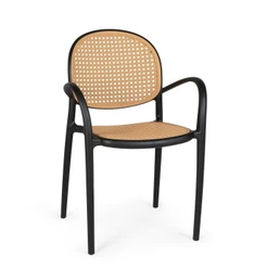 Cadeira de Jantar Roma com Braço para Sala e Cozinha